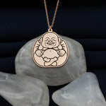 925 Sterling Silver Laughing Buddha Pendant