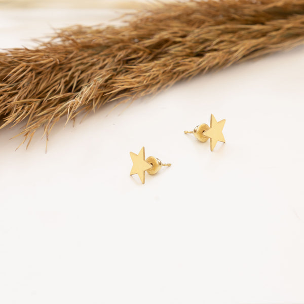 925 Sterling Silver Minimalist Star Studs