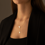 925 Sterling Silver Wine And Glass & Y Necklace