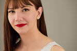 925 Sterling Silver Ribbon Bow Earrings
