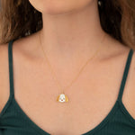 925 Sterling Silver Enamel Cute Dog Necklace