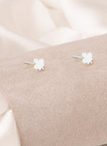 925 Sterling Silver Maple Leaf Studs