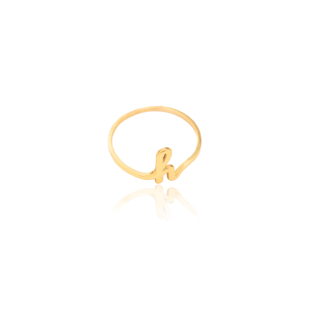 925 Sterling Silver Initial Rings
