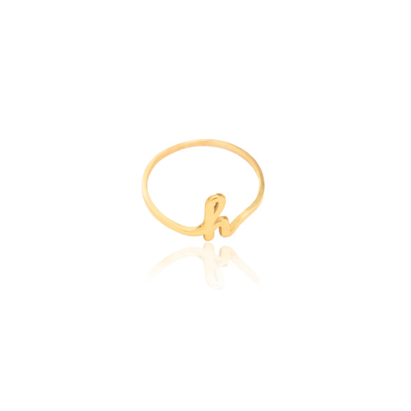 925 Sterling Silver Initial Rings