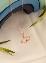 925 Sterling Silver Eye Necklace With Birthstone