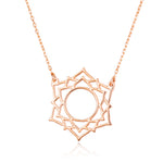 925 Sterling Silver Crown Chakra Necklace