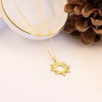 925 Sterling Silver Sun Necklace