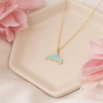 925 Sterling Silver Whale Tail Necklace