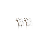 925 Sterling Silver Baby Elephant Studs