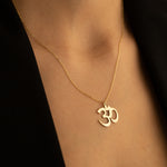 925 Sterling Silver Om Necklace