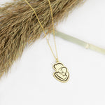 925 Sterling Silver Mother And Child Necklace