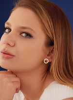 925 Sterling Silver Open Circle Studs