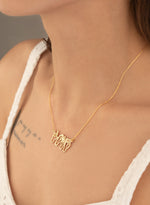 925 Sterling Silver Hand Signal Sign Language Necklace