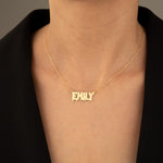 925 Sterling Silver Personalized Melting Custom Name Necklace
