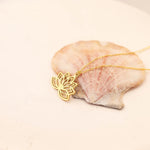 925 Sterling Silver Lotus Necklace