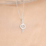 925 Sterling Silver Chandrila Star Line Necklace