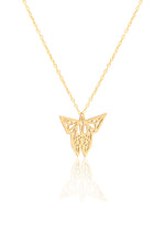 925 Sterling Silver Butterfly Origami Necklace