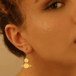 925 Sterling Silver Handmade Saturn Earring