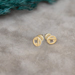 925 Sterling Silver Two Initial Earrings