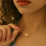 925 Sterling Silver Firefly Necklace