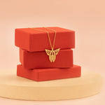 925 Sterling Silver Butterfly Origami Necklace