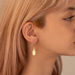 925 Sterling Silver Double Triangle Drop Earrings
