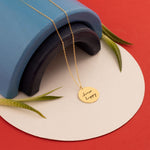 925 Sterling Silver Personalised Circle Necklace