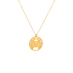 925 Sterling Silver Crab Origami Necklace