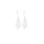 925 Sterling Silver Pole Star Dangle Earrings