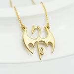 925 Sterling Silver Iron Fist Logo Necklace