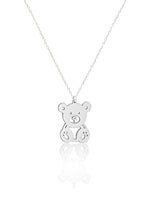 925 Sterling Silver Teddy Bear Pendant