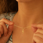 925 Sterling Silver G Clef Necklace