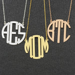925 Sterling Silver Monogram Necklace