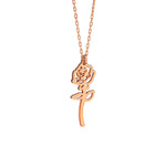 925 Sterling Silver Birth Flower Necklace