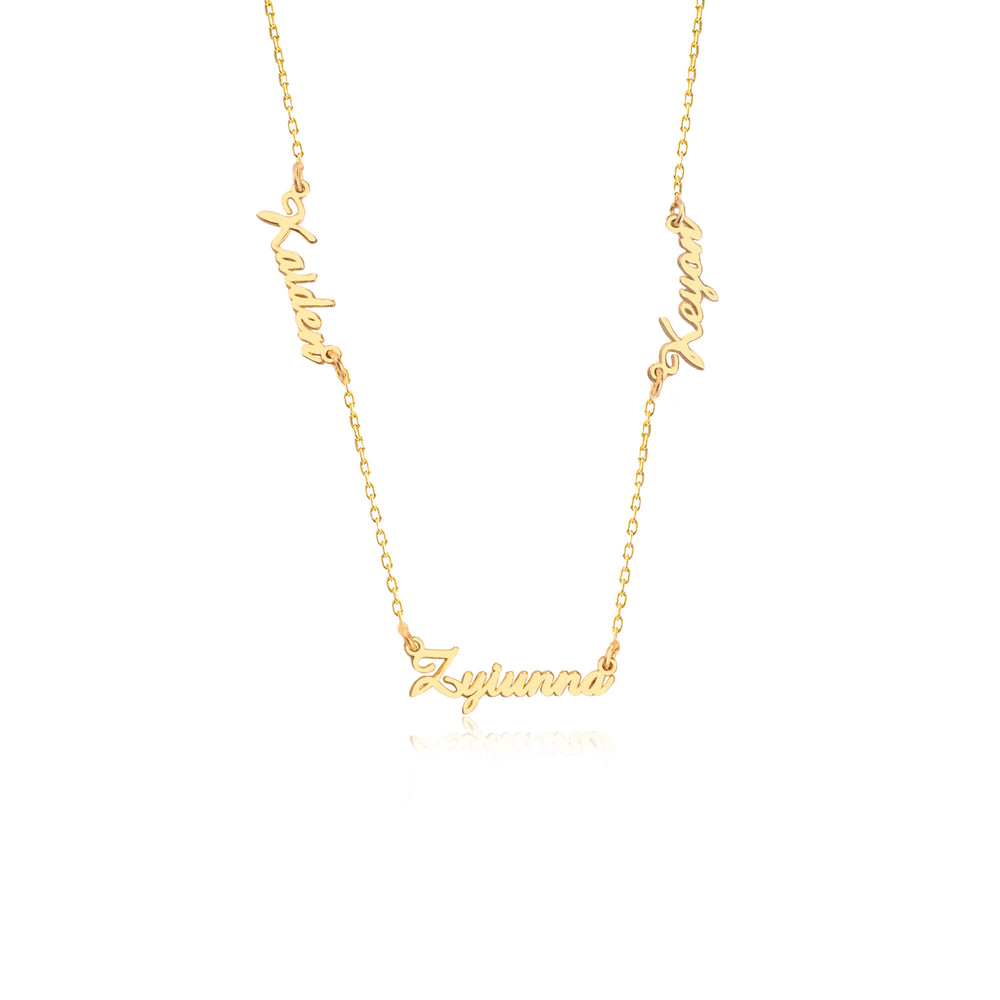 925 Sterling Silver Personalized Multiple Name Necklace