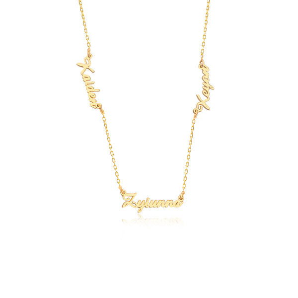 925 Sterling Silver Personalized Multiple Name Necklace