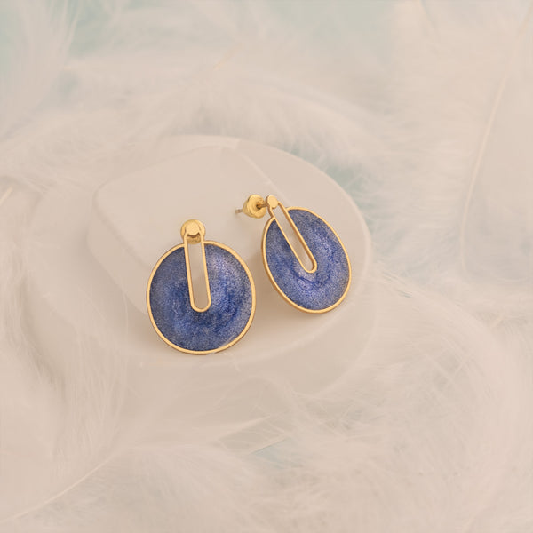 Silvery Blue Earrings