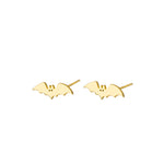 925 Sterling Silver Bat Studs