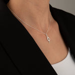 925 Sterling Silver Chandrila Star Line Necklace