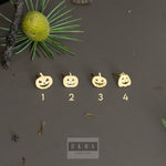 925 Sterling Silver Pumpkin Studs 4