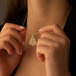 925 Sterling Silver Christmas Tree Necklace