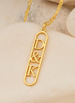 925 Sterling Silver Personalized Two Letter Necklace