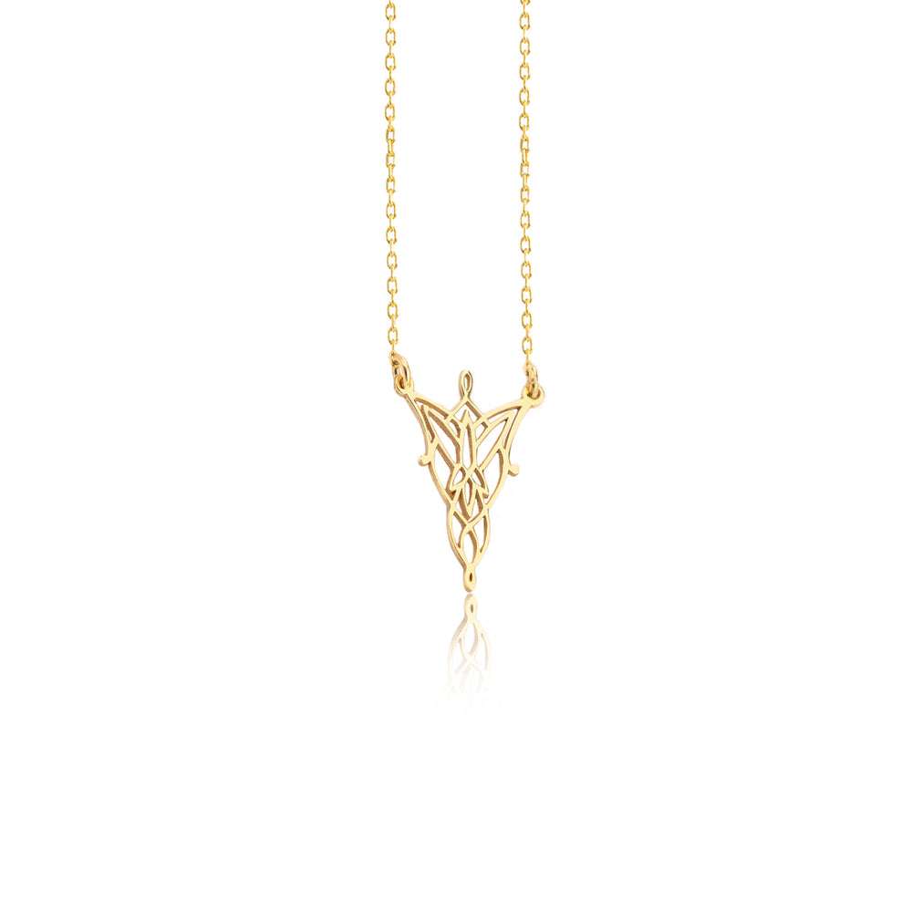925 Sterling Silver Arwen Eflique Evenstar Lotr Minimalist Necklace