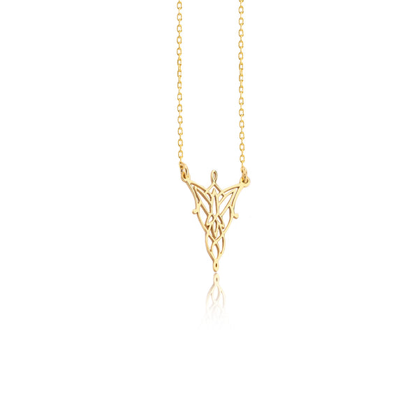 925 Sterling Silver Arwen Eflique Evenstar Lotr Minimalist Necklace