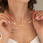 925 Sterling Silver Personalized Multiple Name Necklace