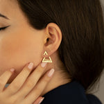 925 Sterling Silver Ear Jacket Name Earrings