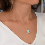 925 Sterling Silver Enamel Octopus Necklace