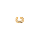 925 Sterling Silver Adjustable Two Name Ring