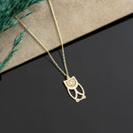 925 Sterling Silver Owl Necklace