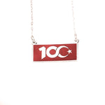 925 Sterling Silver 100. Yıl Necklace